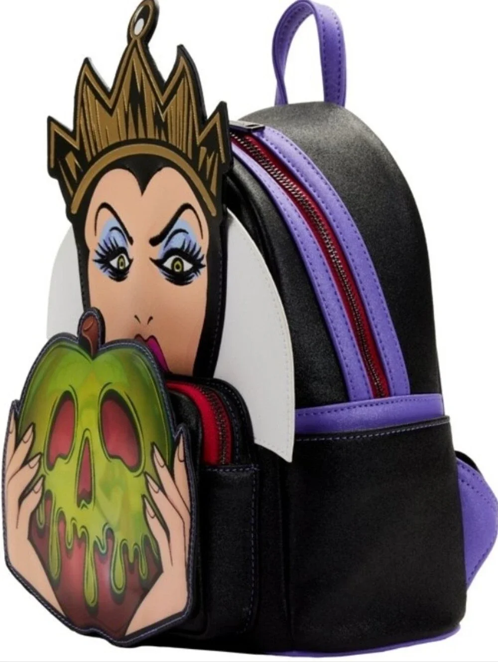 Disney Loungefly Villains Scene Evil Queen Apple Mini Backpack, NWT